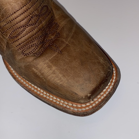 ROPER Womens Turquoise Square Toe Boots Mid Calf Low Heel 1-2", Size 5.5 - Picture 11 of 16